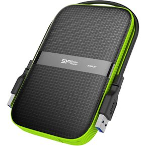 Silicon Power 4TB USB-C USB 3.1 Gen1 Rugged Portable External Hard Drive A60, Military-Grade Shockproof/Water-Resistant for PC, Mac and iPad Pro, Black