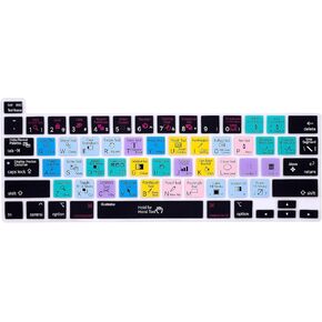HRH Serato DJ Shortcuts Hotkey غطاء حماية للوحة المفاتيح من السيليكون لجهاز MacBook Pro 13 بوصة 2020 (موديل A2289 / A2251 / A2338 M1 Chip) وMacBook Pro 16"2019 (موديل A2141)