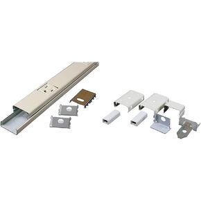 Legrand - Wiremold Wall Mount Power Strip, Ivory Under Counter Power Strip, 3 Foot Steel Kitchen Power Strip, 6 Outlet Power Strip to Use as Cable Management Power Strip, V20GB306