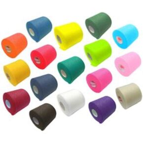 Mixed Colors Bulk Prewrap for Athletic Tape - 12 Rolls, Rainbow by IthacaSports