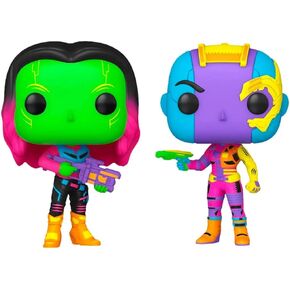 Pop! Exclusive Black Light Two Pack Marvel Guardians of The Galaxy Vol. 2 Gamora & Nebula #2