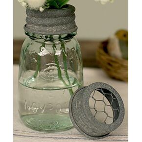 1/4 Pint Mason Jar Flower Frog Vase