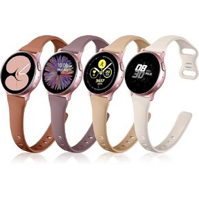 GEAK Compatible for Samsung Galaxy Watch 6 Band/Classic,Galaxy Watch 5 Bands/Watch 5 Pro/Samsung Active 2 Watch Bands,20mm Soft Slim Silicone Replacement Bands for Samsung Watch 4 Bands Women Men