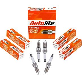 Autolite 5143 Copper Resistor Automotive Replacement Spark Plug (1 Pack)
