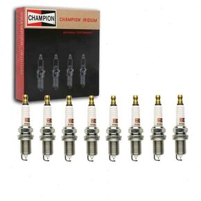 8 pc Champion Iridium Spark Plugs compatible with Jeep Grand Cherokee 4.7L V8 1999-2007