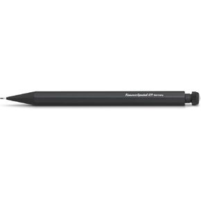 Kaweco SPECIAL Mechanical Pencil Black 0.9 mm I Lead Pencil Made of Premium Aluminium I Push Lead Pencil 14 cm I Refillable Pencil with Eraser