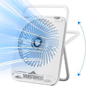 Transformers Usb Travel Fan 180° Adjustable Portable Usb Fan 5W Mini Office Desk Fans Small Quiet For Bedroom,Home,Desktop,Camping(Usb Plug White)