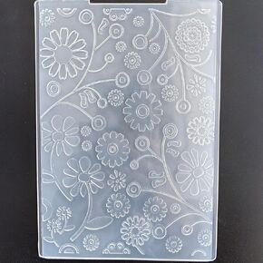 مجلدات نقش بلاستيكية تترك على شكل زهرة الربيع لصنع البطاقات وسكرابوكينغ والحرف الورقية الأخرى 5X7 in Kuwait