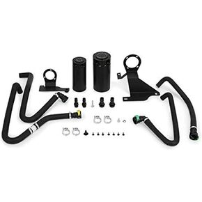Mishimoto MMBCC-F35T-11SBE Baffled Oil Catch Can Compatible With Ford F-150 3.5L Ecoboost 2011-2014 Black
