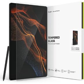Ringke Invisible Defender Compatible with Samsung Galaxy Tab S9 Ultra / S8 Ultra Screen Protector, 9H Hardness Multi Layered Premium Tempered Glass