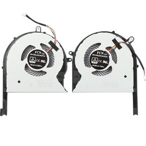 مروحة تبريد جديدة لوحدة المعالجة المركزية + وحدة معالجة الرسومات لـ Asus ROG Strix GL703GE PX703GE GL503G GL503GE GL503GE-RS71 GL503GE-ES73 GL503GE-US72 GL703GE-ES73 سلسلة مروحة الكمبيوتر المحمول DFS2013121A0T FKLH DFS593512MN0T FKLJ FKLF DC12V Fan