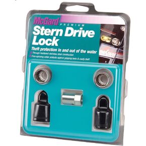 McGard 74019 Marine Twin Stern Drive Lock Set (7/16"- 20 Thread Size) - MerCruiser/OMC - Set of 2 Black