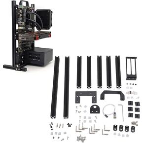 DIY Computer Motherboard Case Rack, Computer ATX Open Motherboard Rack, Vertical Open Aluminum Frame Chassis Rack, Open Chassis Support Bracket with Good Heat Dissipation in Kuwait