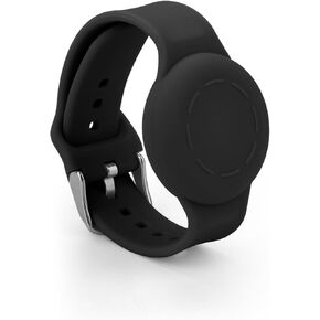 NQEUEPN Kids Wristband for Airtag, Waterproof Silicone Bracelet for kids Adjustable Soft Watch Band for airtag for Toddler Child GPS Tracking Tagging
