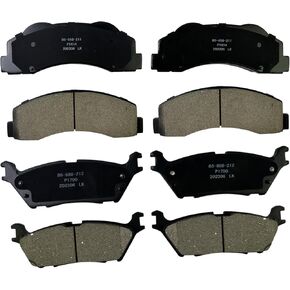 Front and Rear Ceramic Brake Pads for 2015-2019 Ford F-150 for 2018-2019 Ford Expedition, Disc Brake Pad Replacement Kit P-1414 P-1790
