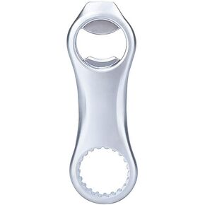 KITCHENDAO Magnetic Beer Bottle Opener for Refrigerator, Twist-off/Pry-off Opener, Pop-can Opener, Heavy Duty Steel Die-Cast Construction with Magnets, Stick to Fridge for Easy Storage, Gift for Men