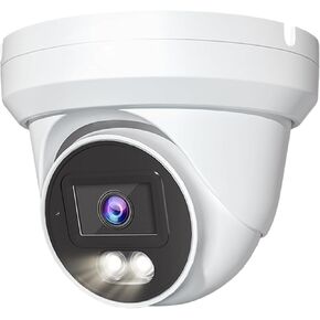 Marquis 8MP 24/7 Full-Color HD TVI/CVI/AHD/CVI Turret Dome with Sony-Starvis CCTV Security Camera, Outdoor Color Night Vision Waterproof Analog Surveillance Camera 2.8mm Lens (Require 8MP DVR)…