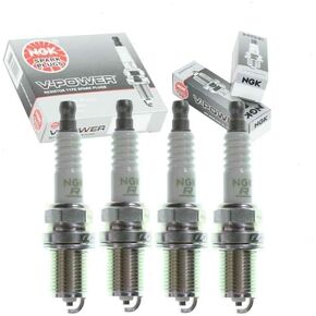 Sixity Auto 4 pc NGK V-Power Spark Plugs compatible with Subaru Legacy 2.2L 2.5L H4 1995-2009