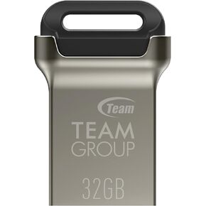 TEAMGROUP C162 32GB 5 Pack USB 3.2 Gen 1 USB 3.1/3.0 Mini Fits Metal Read 100MB/s Flash Thumb Drive External Data Storage Memory Stick Compatible with Computer/Laptop Black TC162332GB21