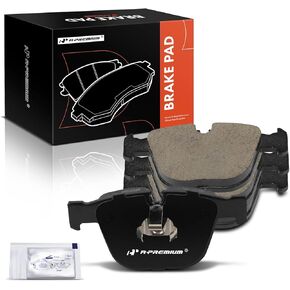 A-Premium Rear Ceramic Disc Brake Pads Set Compatible with BMW X5, 535i, 545i, 550i, 745i, 745Li, 750i, 750Li, 760i, 760Li, X6, 645Ci, 650i, 1 Series M, M3, M5, M6, Alpina B7 & Bentley Arnage, 4 Pcs