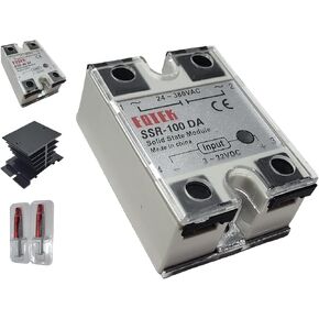 Solid State Relay Vented Enclosure Box -Vented, Protective, and a Safe Solution to Protect and Shield Solid State Relays, 3D Printed in Black (No Heatsink) in Kuwait