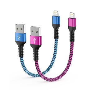 iPhone Charger, Nylon Braided 6FT USB Charging Cord for iPhone 14 13 12 Pro Max /11 Pro/XR/XS/Max/SE/10/8, MFI Certified Data Sync Transfer Connector Plug Fast Power Line Lightning Cable Multi Pack