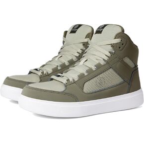 Volcom® Evolve EH High Top Comp Toe Men’s Shoes – Suede Upper – Mesh Lining – Slip-Resistant Outsole – Soft Insole Olive/Grey 9 M