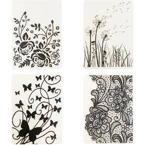 6Pcs Birthday Plastic Embossing Folders for DIY Craft,Happy Birthday Gift Template Love You Embossing Folder Stencil Cake Mold for Paper Card Making Flower Scrapbook Photo Album Craft Decoration in Saudi Arabia