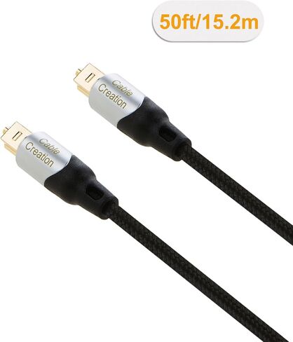 CableCreation Toslink Digital Optical Audio Fiber Optic Cable, 25FT in Kuwait