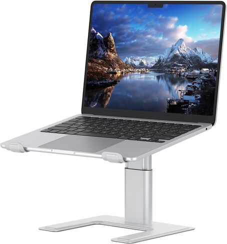 ALASHI Laptop Stand, Height Adjustable Desk Riser, 10-17.3", Black in Saudi Arabia