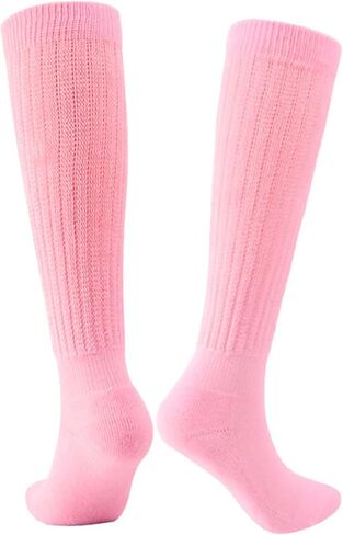 OYOANGLE Women's 1 Pairs Solid Crew Socks Lightweight Soft Fashion Knitted Mid-Calf Stretchy Crew Socks in Saudi Arabia