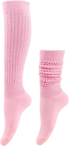 OYOANGLE Women's 1 Pairs Solid Crew Socks Lightweight Soft Fashion Knitted Mid-Calf Stretchy Crew Socks in Saudi Arabia
