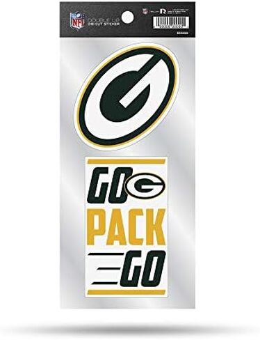 NFL Rico Industries Double Up Die Cut Sticker Double Up Decal Sticker with Team Phrase in Kuwait