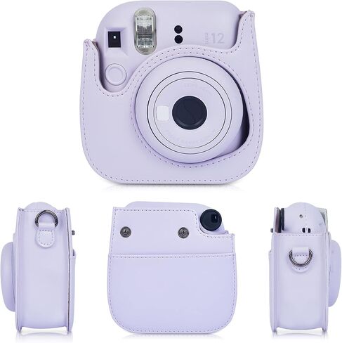 Leebotree Instant Mini 12 Camera Accessories Compatible with Fujifilm Instax Mini 12 Camera Include Case/Album/Wall Hang Frames/Film Frames/Border Stickers/Corner Stickers (Lilac Purple) in Saudi Arabia