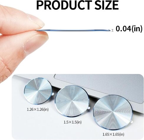 KISMER Magnetic Plate for Phone Mount 2 Pack Car Holder Metal Stickers Plate with 3M Adhesive (Compatible with Magnetic Mounts) Cd Pattern 1.26 Inch Round Universal, Grey in Kuwait