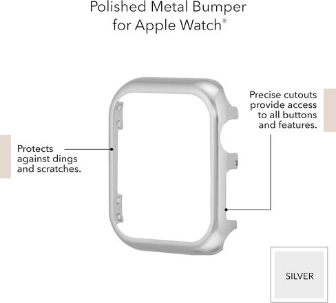 Anne Klein Premium Crystal Bumper, Compatible with Apple Watch, Seamless Fit, Easy Installation, Bumper for Apple Watch in Kuwait