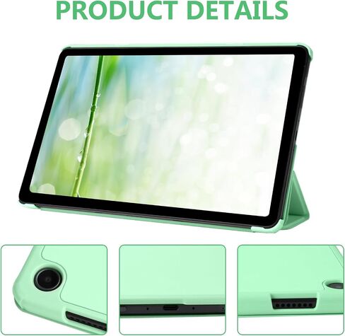 حافظة لجهاز Amazon Fire Max 11 Tablet (الجيل الثالث عشر، إصدار 2023)، غطاء واقٍ ذكي بحامل نحيف قابل للطي مع تنبيه/غفو تلقائي لجهاز Fire Max 11 Tablet (أخضر فاتح) in Saudi Arabia