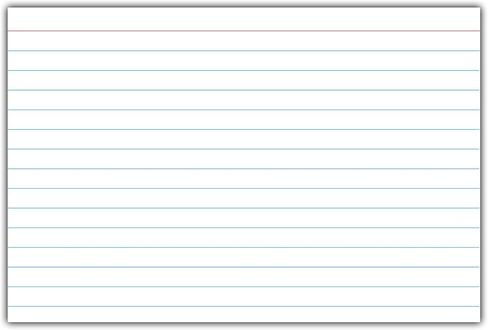 C-Line 4" x 6" Index Cards, White, Ruled, 50/PK (48907) in Saudi Arabia