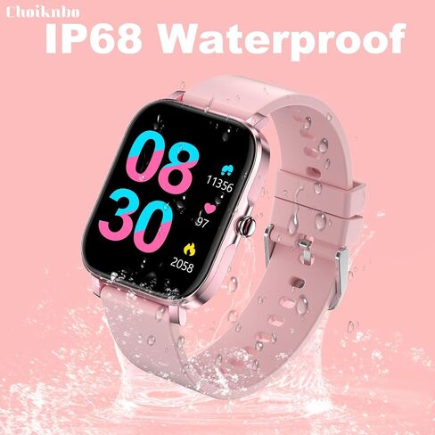Smart Watch for Men Women SmartWatch 1.83" for iPhone Samsung Android Phone Compatible, Fitness Tracker Watch with Pedometer, Heart Rate/Sleep Monitor, Blood Oxygen, IP68 Waterproof in Kuwait