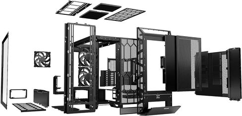 be quiet! Dark Base 701 | Midi Tower PC Case | Mesh Front | Airflow Optimized | 3 Pre-Installed Silent Wings 4 Fans | ARGB Lighting with Controller | Tempered Glass | PWM and ARGB Hub | White | BGW59 in Saudi Arabia