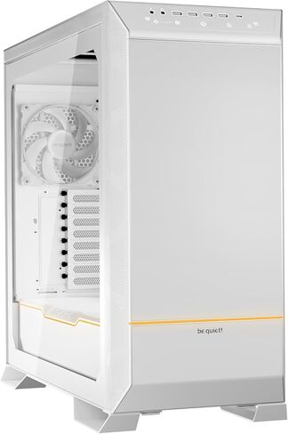 be quiet! Dark Base 701 | Midi Tower PC Case | Mesh Front | Airflow Optimized | 3 Pre-Installed Silent Wings 4 Fans | ARGB Lighting with Controller | Tempered Glass | PWM and ARGB Hub | White | BGW59 in Kuwait