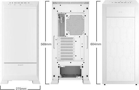 be quiet! Dark Base 701 | Midi Tower PC Case | Mesh Front | Airflow Optimized | 3 Pre-Installed Silent Wings 4 Fans | ARGB Lighting with Controller | Tempered Glass | PWM and ARGB Hub | White | BGW59 in Kuwait
