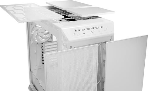 be quiet! Dark Base 701 | Midi Tower PC Case | Mesh Front | Airflow Optimized | 3 Pre-Installed Silent Wings 4 Fans | ARGB Lighting with Controller | Tempered Glass | PWM and ARGB Hub | White | BGW59 in Kuwait