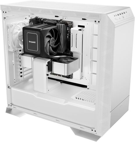 be quiet! Dark Base 701 | Midi Tower PC Case | Mesh Front | Airflow Optimized | 3 Pre-Installed Silent Wings 4 Fans | ARGB Lighting with Controller | Tempered Glass | PWM and ARGB Hub | White | BGW59 in Kuwait