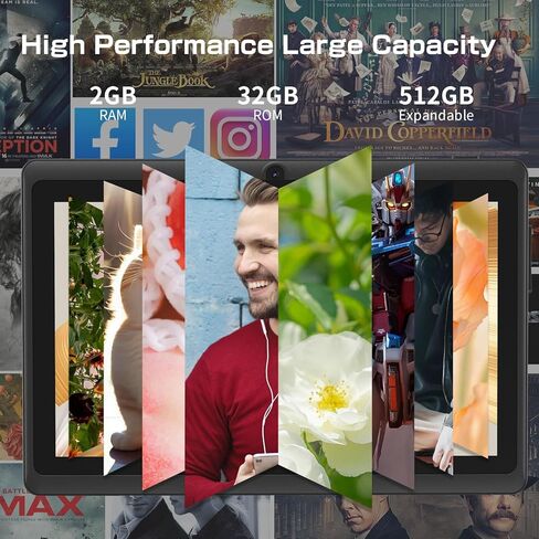 تابلت NEWISION مقاس 7 بوصة بنظام Android 11 بسعة تخزين 32 جيجابايت، جهاز لوحي Android بسعة 3 جيجابايت للأطفال الصغار (قابل للتوسيع 512 جيجابايت)، تطبيق للأطفال مثبت مسبقًا للتحكم الأبوي، كمبيوتر لوحي، كاميرا مزدوجة، النوع C (وردي) in Kuwait