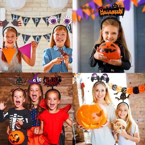 5 Pack Halloween Headbands Ghost Spider Pumpkin Halloween Accessories Cosplay Party Supplies in Saudi Arabia