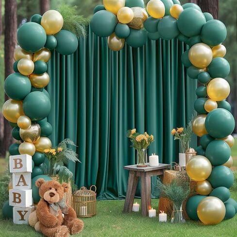 8x10FT Red Backdrop Curtains for Wedding Parties, Wrinkle Free Polyester Photo Backdrop Drapes for Birthday Baby Shower Photography Stage Background Stand Decorations 4x10ft,2 Panels in Saudi Arabia