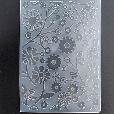 مجلدات نقش بلاستيكية تترك على شكل زهرة الربيع لصنع البطاقات وسكرابوكينغ والحرف الورقية الأخرى 5X7 in Kuwait