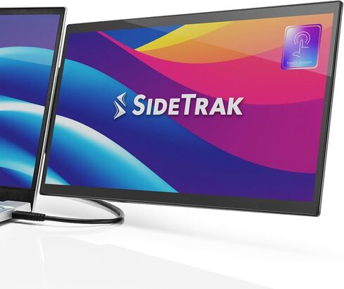 SideTrak Swivel Pro 13.3" Ultra Slim Attachable Portable Monitor, FHD IPS 1080p Laptop Screens with Kickstand + Unique Patented Swivel Hinge, for Mac, PC, and Chromebook, USB-C® Port Connection in Kuwait