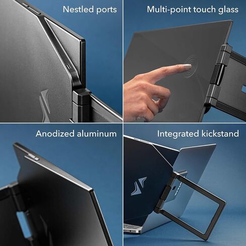 SideTrak Swivel Pro 13.3" Ultra Slim Attachable Portable Monitor, FHD IPS 1080p Laptop Screens with Kickstand + Unique Patented Swivel Hinge, for Mac, PC, and Chromebook, USB-C® Port Connection in Kuwait